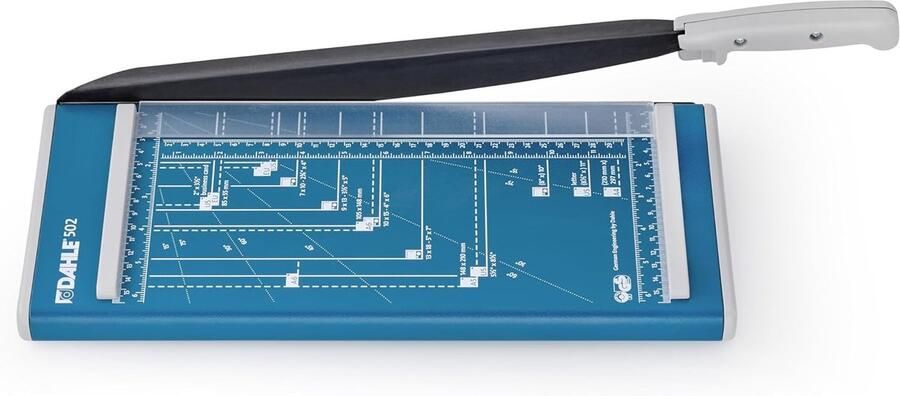 Papiersnijder Hefboom Papier Snijmachine Hobby en Kantoor Stabiele Metalen Tafel A4 8 Vel Blauw