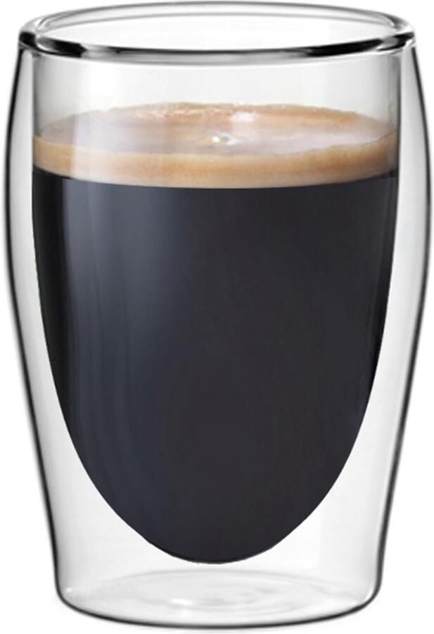 Part Dubbelwandige Thermo Glazen Set van 2 Espresso