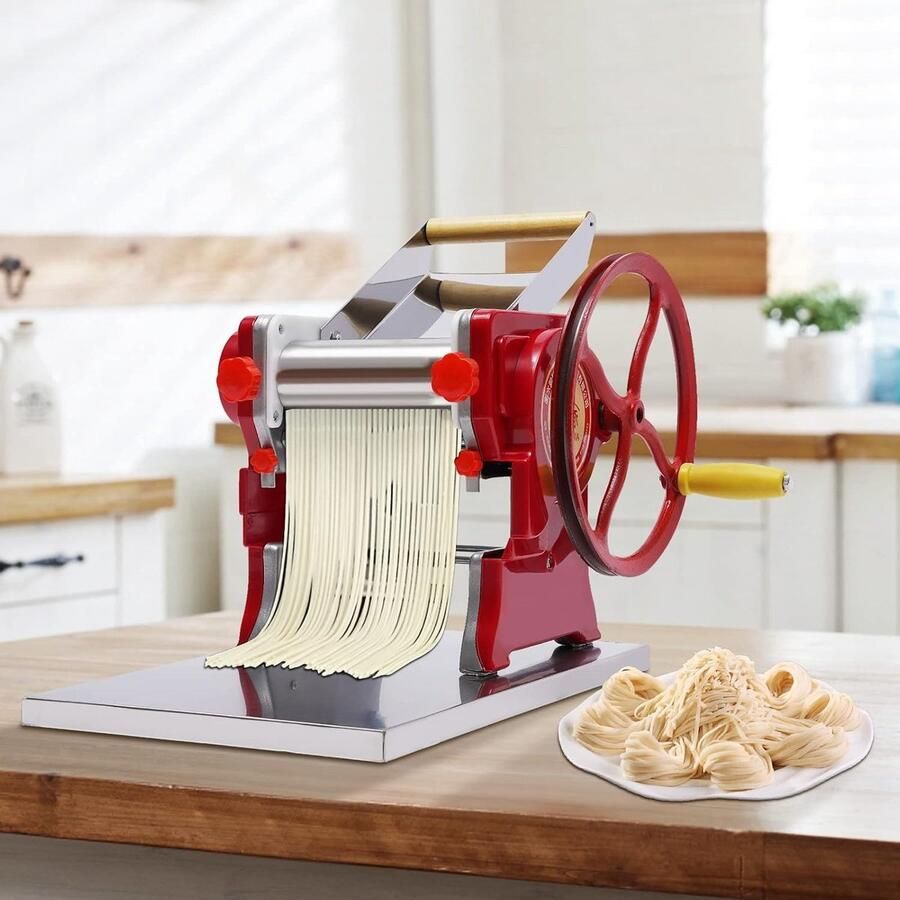 Pasta machine van roestvrij staal voor het maken van verse pasta lasagne en tagliatelle