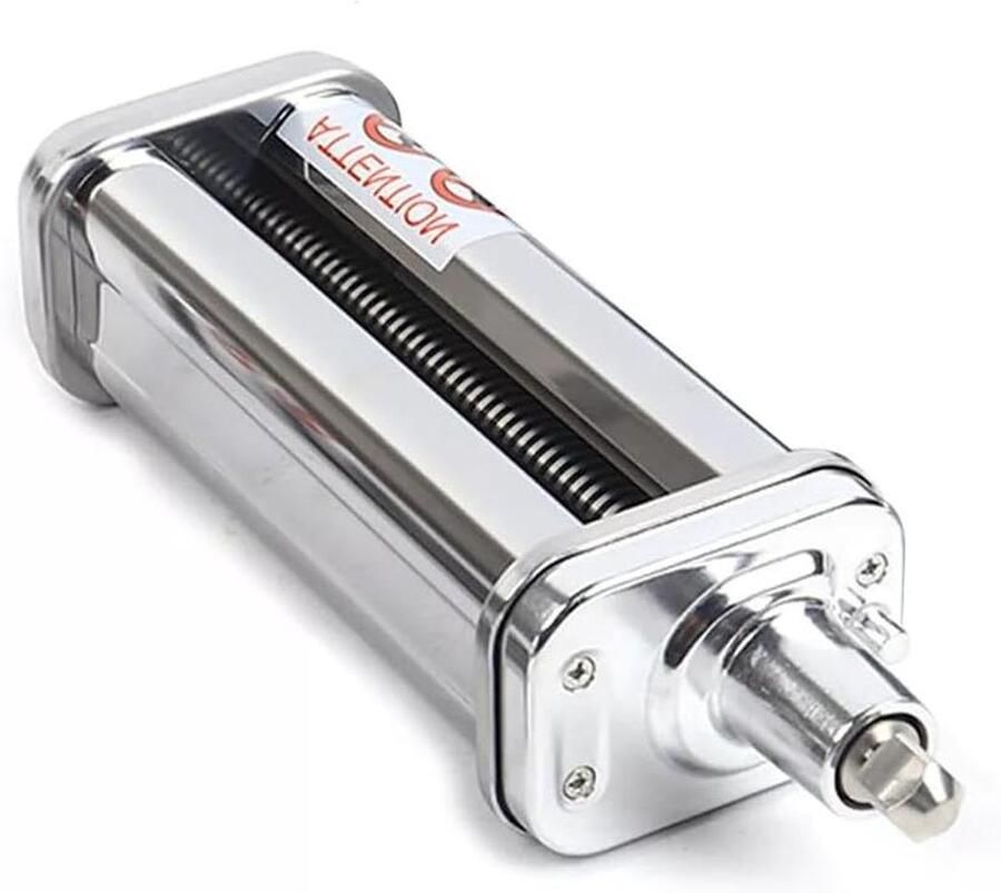 Pasta Opzetstuk Keukenmachine Accessoire Verse Pasta Maken 8 Diktes Instelbaar 14.5 cm Breed Zilverkleurig