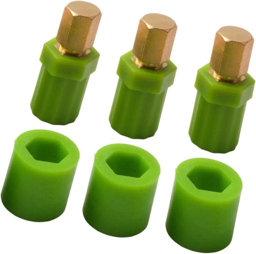 Pasta Roller Koppeling Reparatieset Keukenmachine Zelf Pasta Maken Messing Materiaal 3 Stuks Groen
