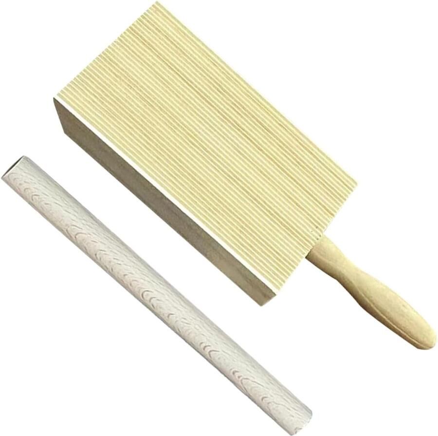 Pastablad Hout Deegvormer Pasta Maken Gegroefd Ontwerp 285x85cm Houtkleur