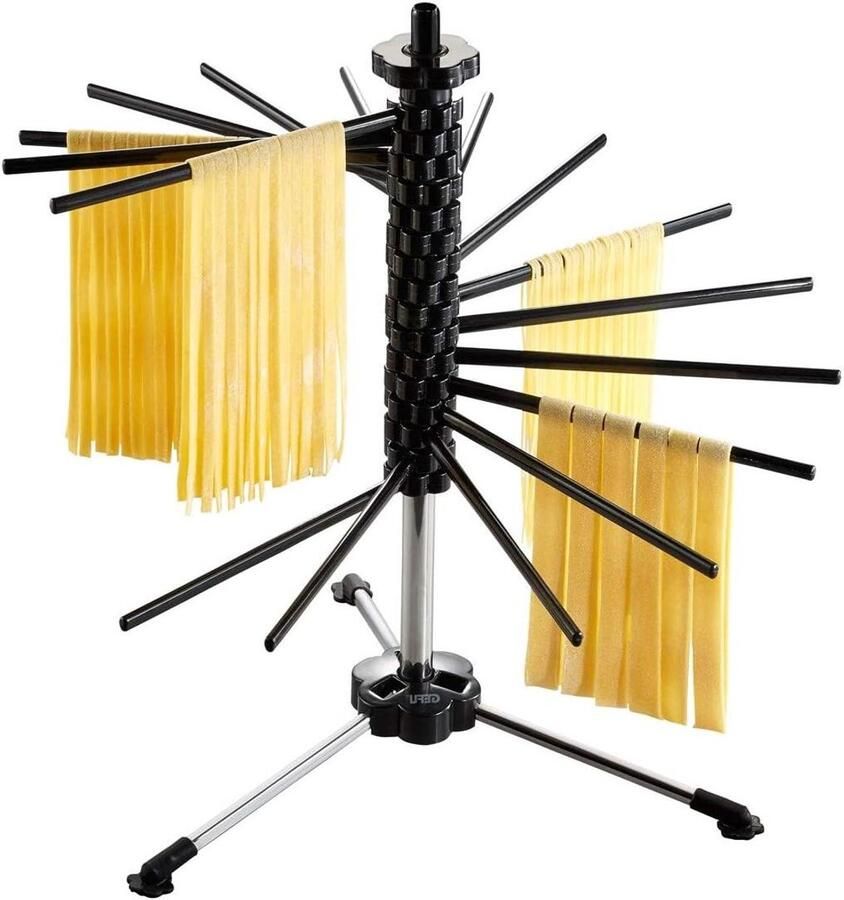 Pastadroger Droogrek Verse pasta drogen 16 armen 44 x 44 x 47 cm Zilver