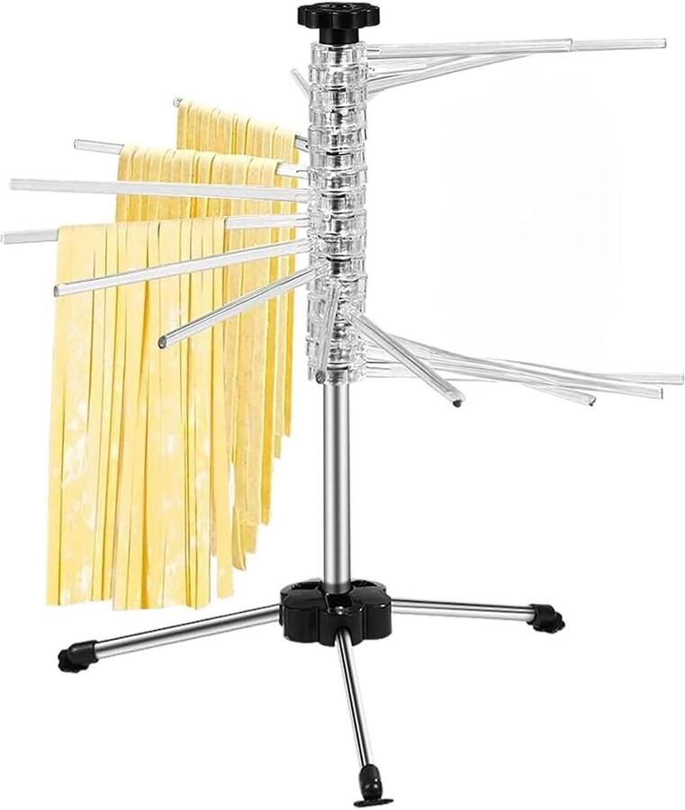 Pastadroger Pastarek Verse pasta drogen 14 droogarmen 50 cm Zilver