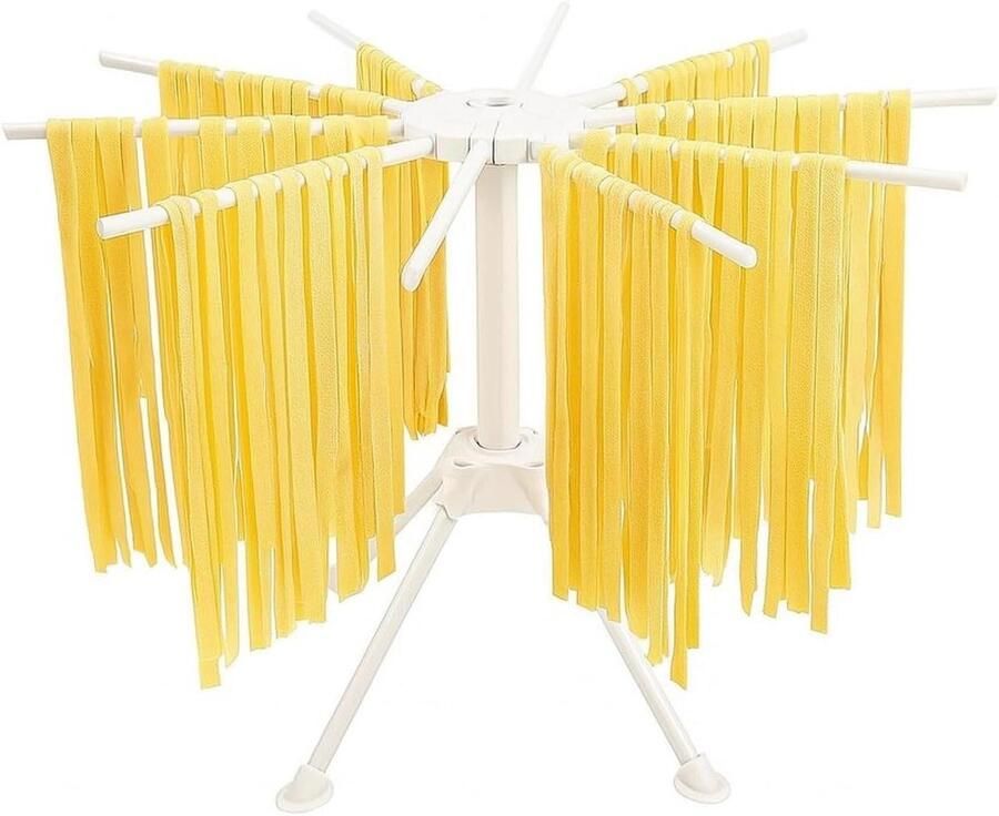 Pastadroogrek Pastadroger Verse Pasta Maken Opvouwbaar 40x40x28 cm Wit