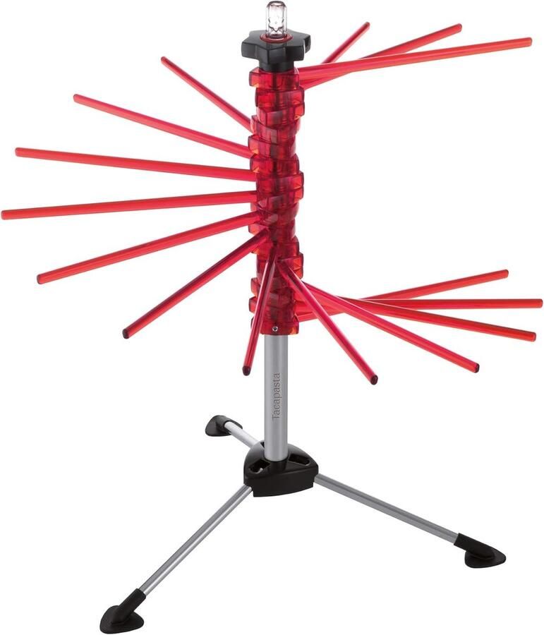 Pastadroogrek Pastamaker accessoire Verse pasta drogen Ruimtebesparend ontwerp Tot 2 kg Rood