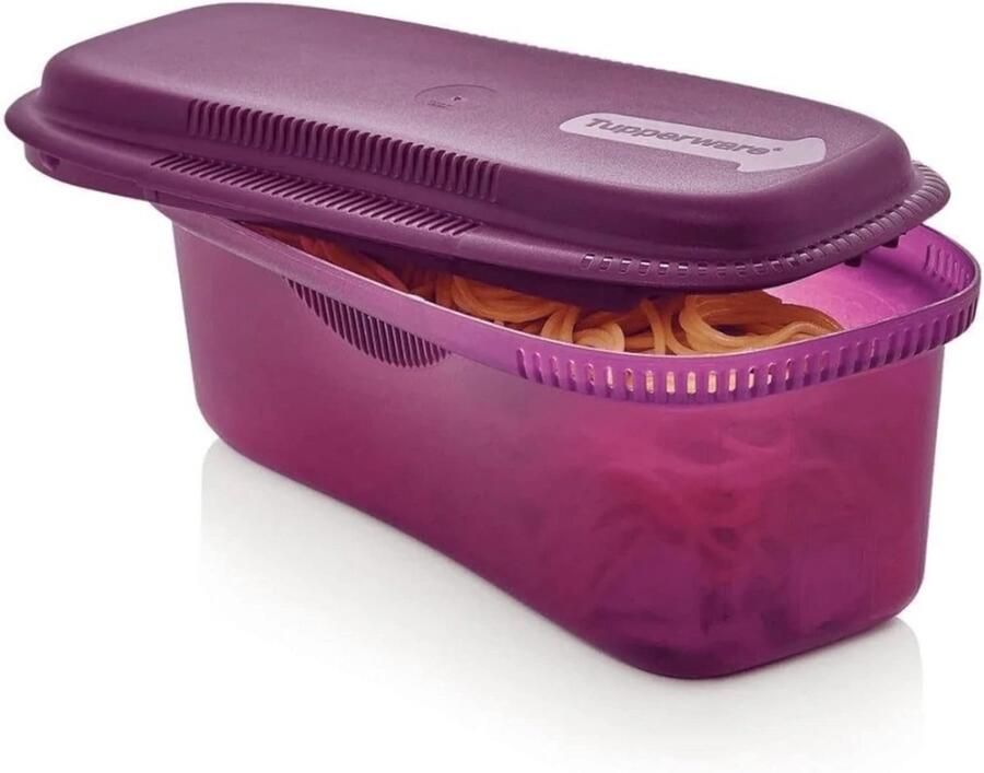 Pastakoker Magnetron Snelle Pasta Maker Thuis Koken Vaatwasserbestendig 1.9 Liter Paars