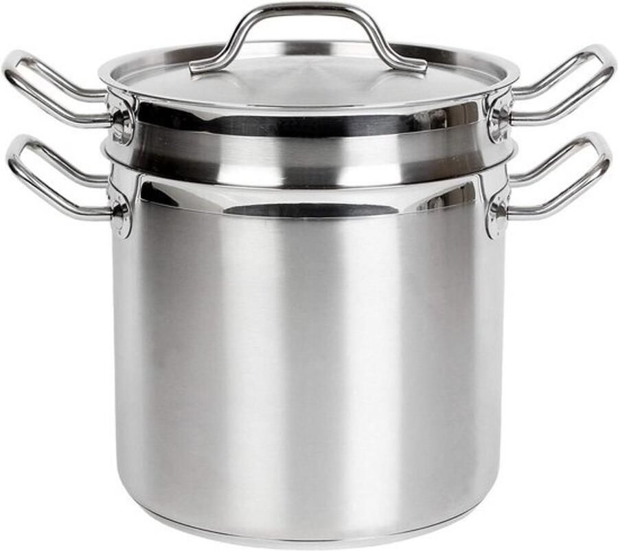 Pastakoker RVS Pastapot Zeef Pasta Koken Geperforeerde Zeef 12 Liter Zilver