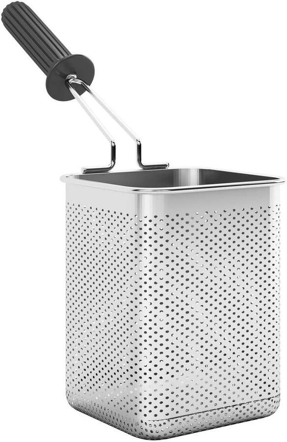 Pastakookmand Pastamand Kookmand Pasta Koken Roestvrij Staal 180 Gram 11.4 x 12.4 x 15 cm Zilver