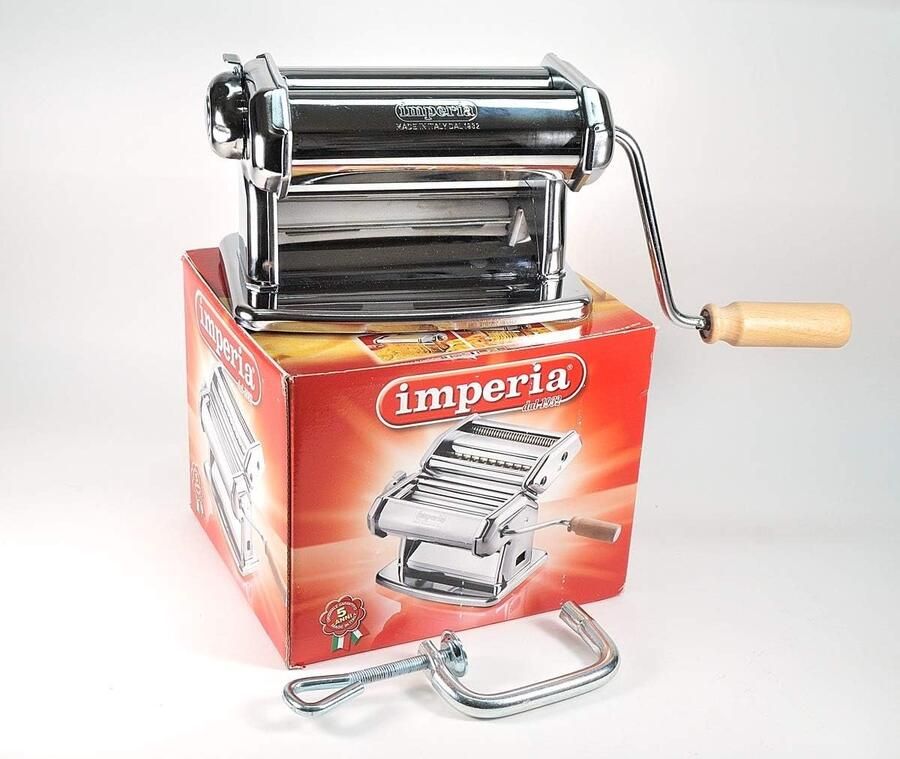 Pastamachine Deegmaker Verse Pasta Maken Zes Dikte-instellingen 21 x 19 x 16.5 cm Metaal