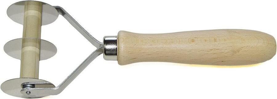 Pastamachine glad Deegsnijder Zelf pasta maken Roestvrijstalen messen 28 mm breed Bruin