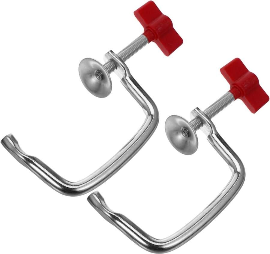 Pastamachine Handgreep Noedelmaker Clip Pasta Maken Snelle Montage 2 Stuks Rood