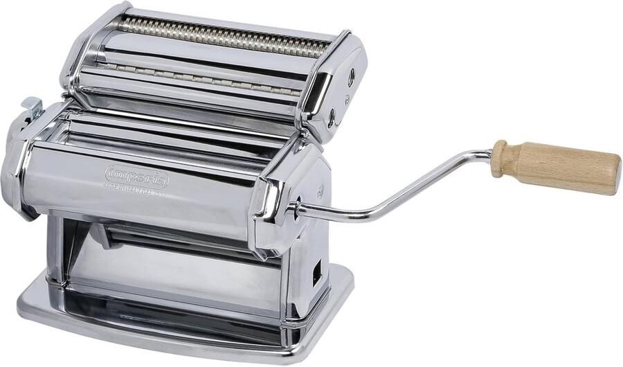 Pastamachine Handmatig Deegmaker Keuken Verse Pasta Maken Robuust Stalen Ontwerp 3.5 Kilogram Zilverkleurig