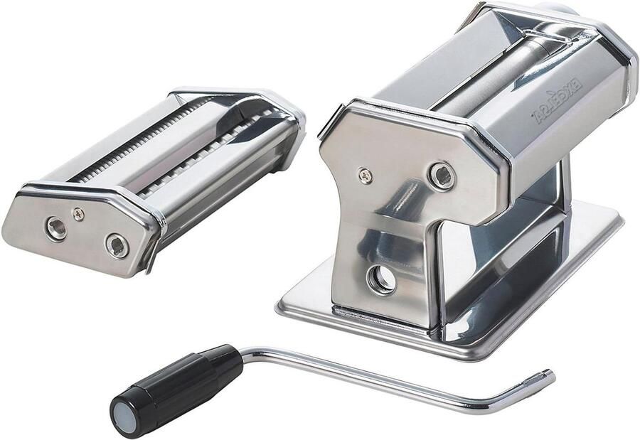 Pastamachine Handmatig Deegmaker Keuken Verse Pasta Maken Roestvrij Staal 18 10 16x21x21 cm Zilver