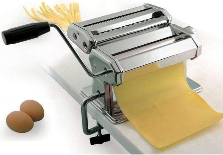 Pastamachine Handmatig Deegmaker Verse Pasta Maken 5 Dikte Instellingen 24x20x16 cm Edelstaal