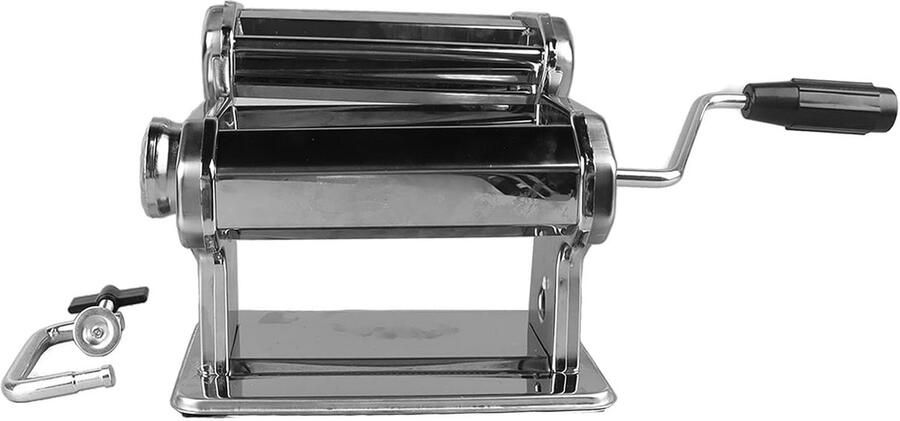 Pastamachine Handmatig Deegroller Zelf Pasta Maken 7 Dikte-instellingen 2.5mm Max Zilverkleurig