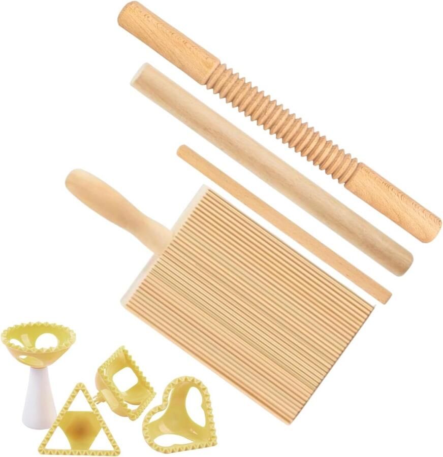 Pastamachine Hout Deegroller Keuken Zelf Pasta Maken Compact Keukengereedschap Zie Afbeelding