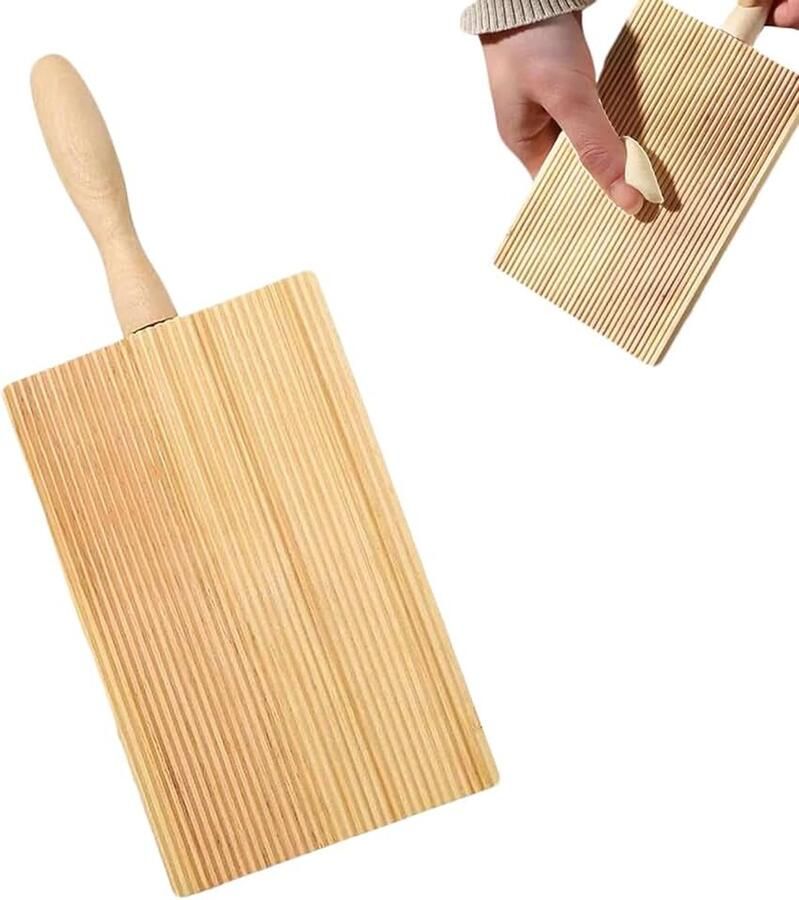 Pastamachine houten gnocchi plank voor het bereiden van zelfgemaakte pasta een onmisbaar accessoire voor liefhebbers van ambachtelijke pasta gnocchi macaroni
