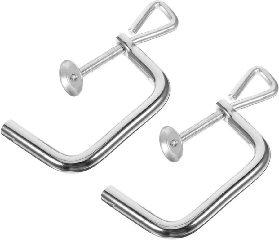 Pastamachine Klem Bevestigingsonderdeel Zelf Pasta Maken Universeel Ontwerp 6 x 3 x 0.4 Inch Zilver