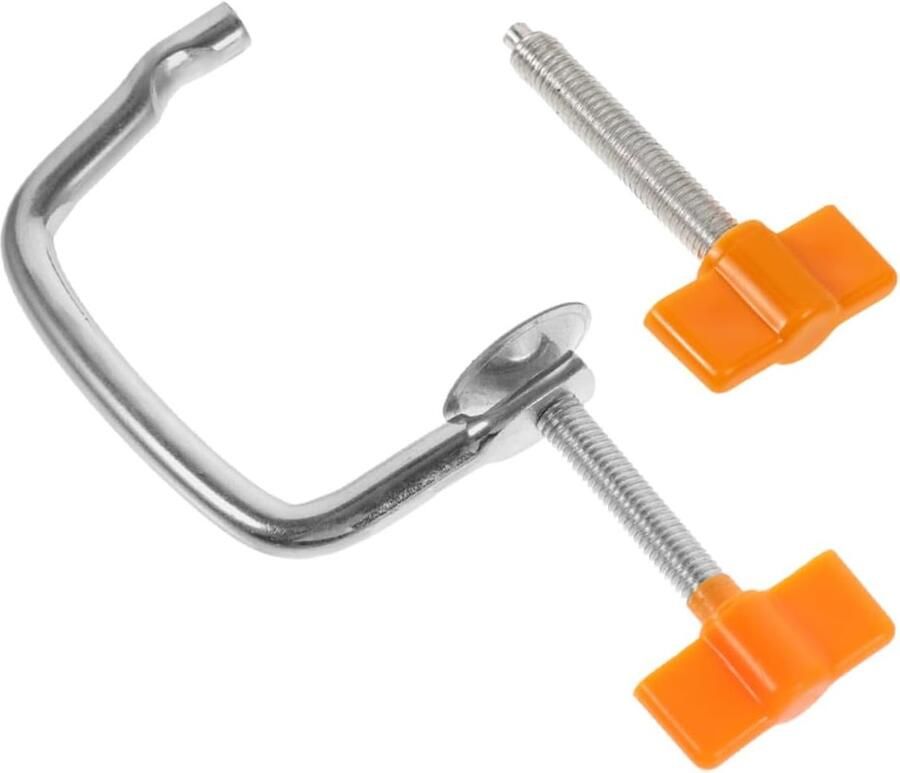 Pastamachine Klem Universele Bevestiging Zelf Pasta Maken Stevige IJzeren Constructie 15.5 x 6.5 cm Oranje