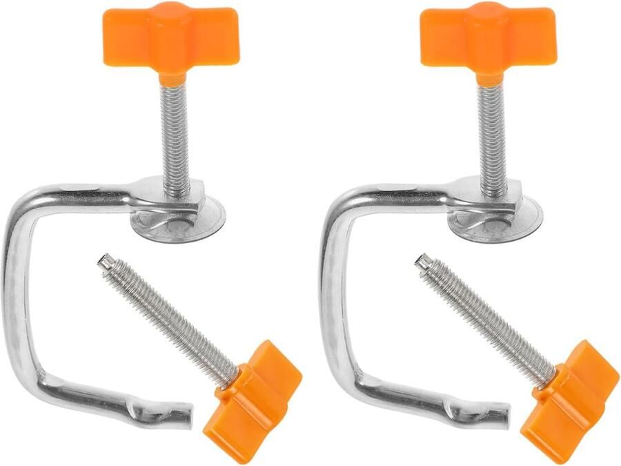 Pastamachine Klemmen Noedelmaker Onderdelen Efficiënt Pastamaken Universele Compatibiliteit 2 Sets Oranje