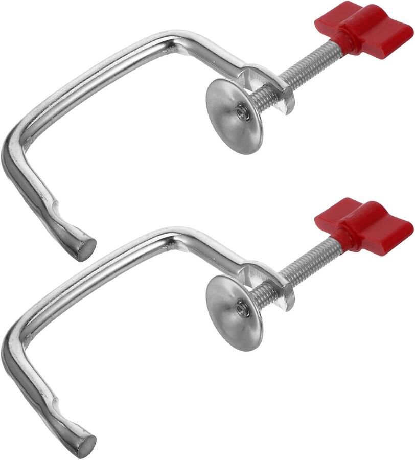 Pastamachine Klemmen Noedelmaker Onderdelen Zelf Pasta Maken Set van 2 stuks 6 x 2.5 inch Rood