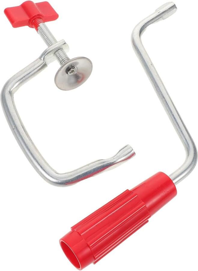 Pastamachine Onderdelen Kneedhaak Set Zelf Pasta Maken Ergonomische Grip 7 cm Tafel Dikte Rood