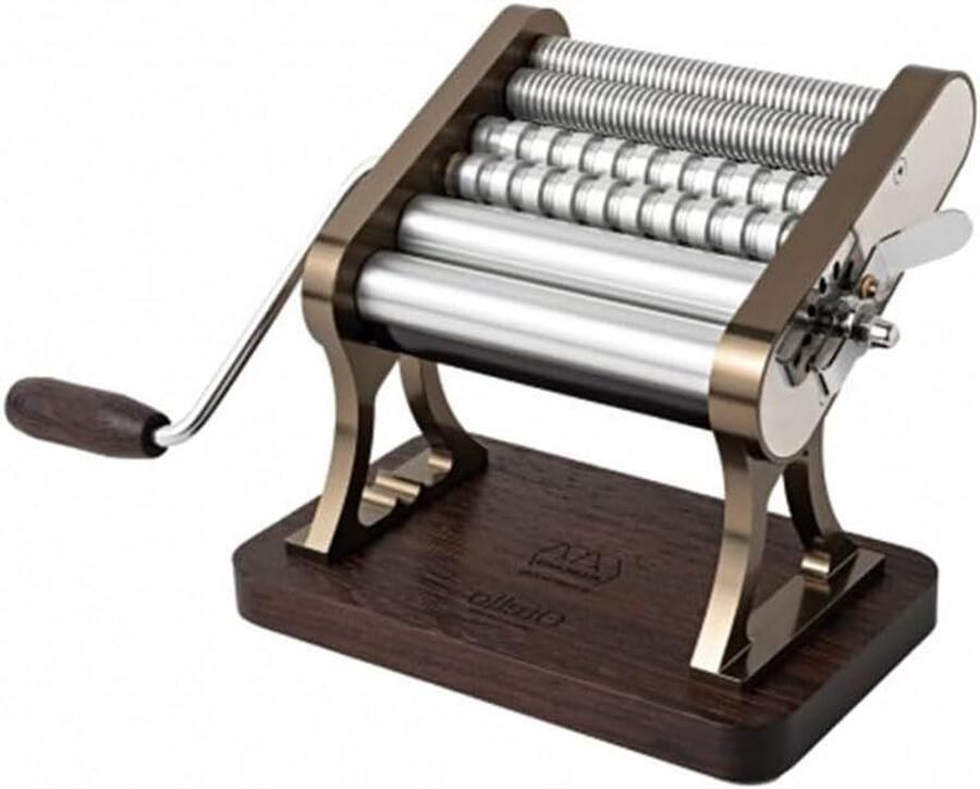 Pastamachine Otello Keukenmachine Verse pasta maken 3 soorten pasta 150 mm breed Champagne