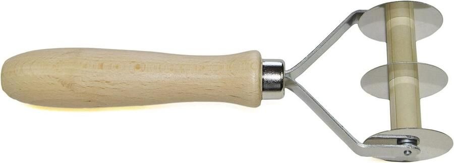 Pastamachine snijder Deegroller Verse pasta maken Roestvrijstalen messen 28 mm breed Bruin