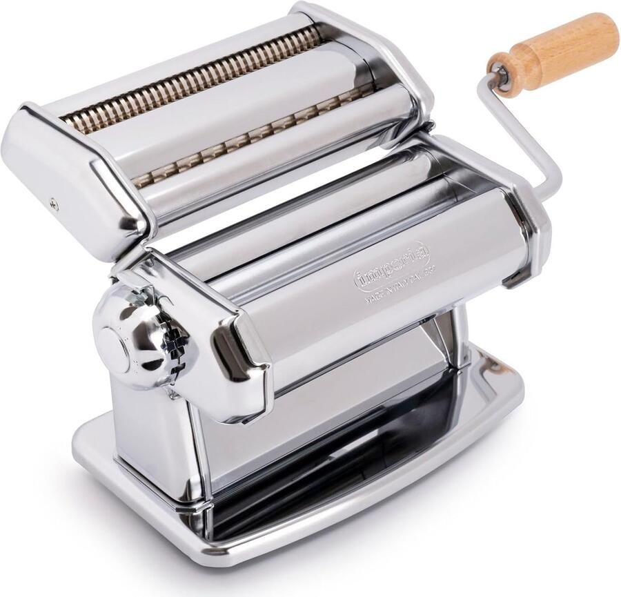Pastamachine Staal Verse Pasta Maker Zelf Pasta Maken 6 Dikte Instellingen 150 mm Breed Chroom