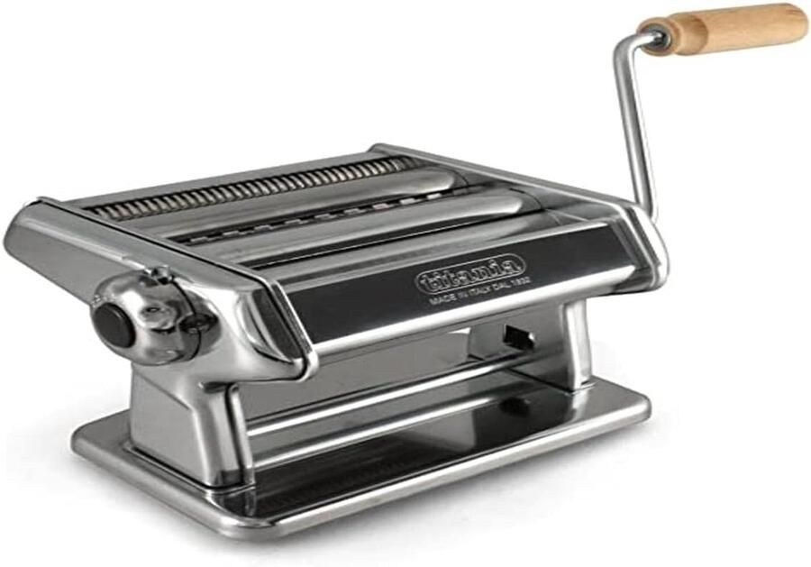 Pastamachine Titania Pastamaker Zelf Pasta Maken Gelegeerd Staal 23x15x15 cm Chroom