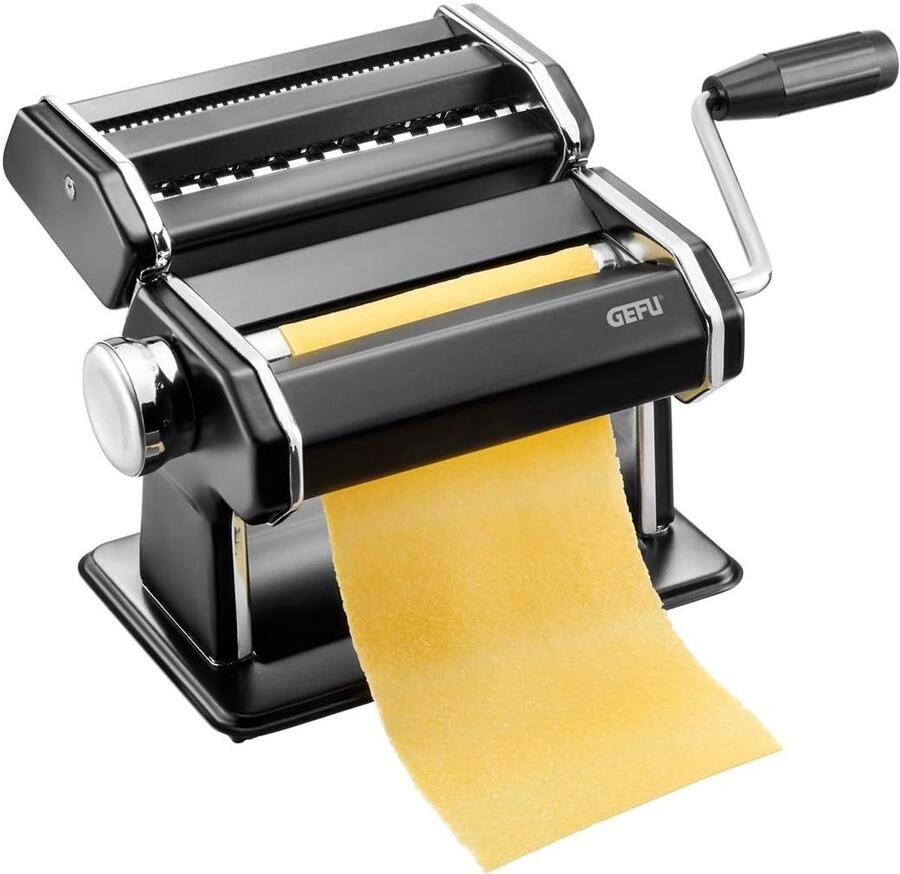 Pastamachine Verse Pasta Thuis Maken Verstelbare Dikte 3mm Zwart Mat