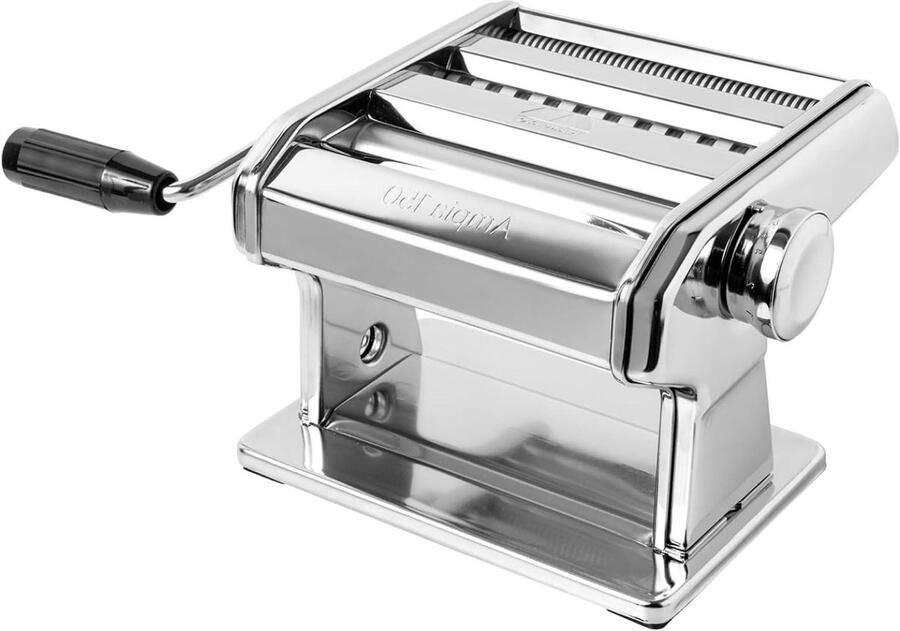 Pastamachine Groot Deegroller Keuken Zelf Pasta Maken 10 Dikte Regelaars 150 mm Breed Zilver
