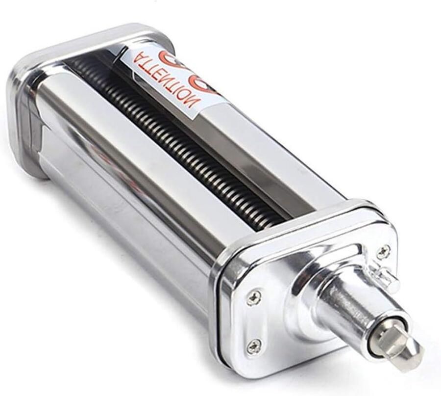 Pastamaker Accessoire Deegroller Keukenmachine Verse Pasta Maken 8 Dikte Instellingen 14 cm Breed Zilver