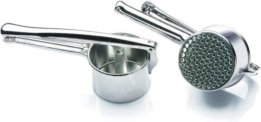 Pastamaker Aluminium Deegpers Keuken Verse Pasta Maken Handmatig Bedienbaar 23 cm Zilverkleurig