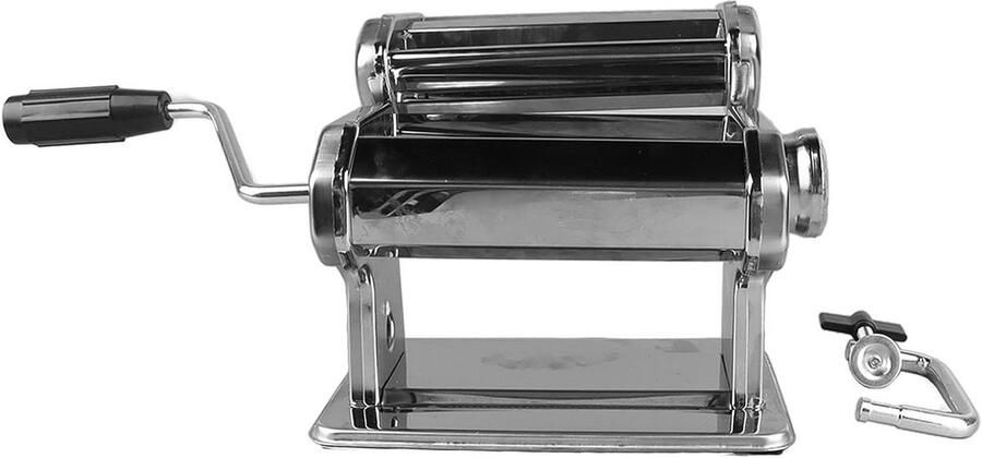 Pastamaker Deegroller Zelf Pasta Maken 7 Dikte-instellingen 0.5-2.5mm Zilverkleurig