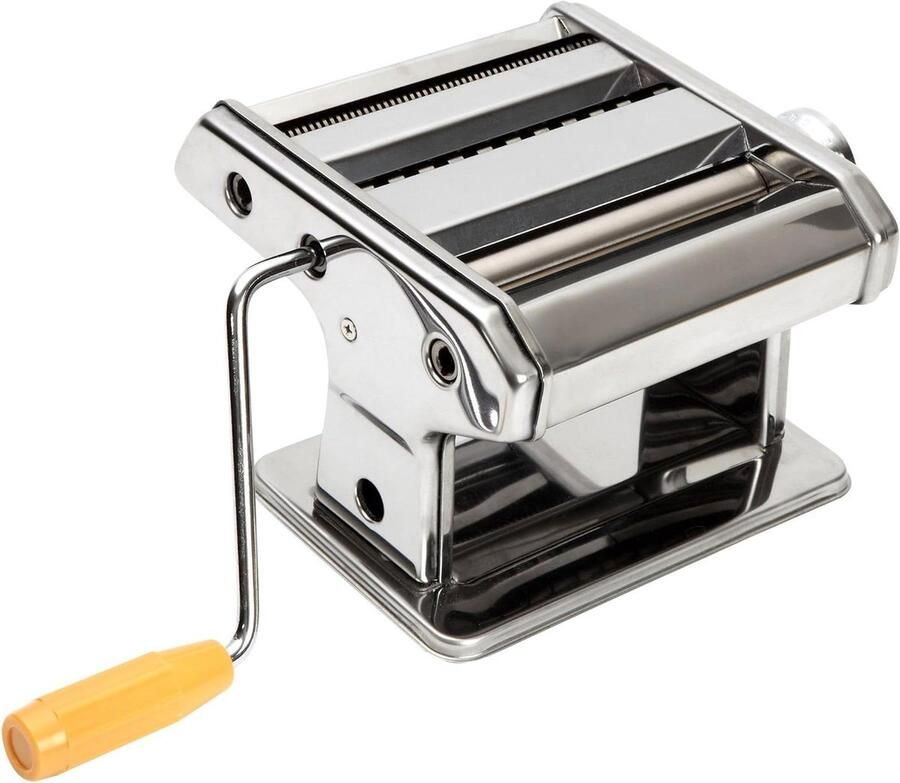 Pastamaker Deegroller Zelf Pasta Maken Roestvrij Staal 20 x 19 x 14 cm Zilver