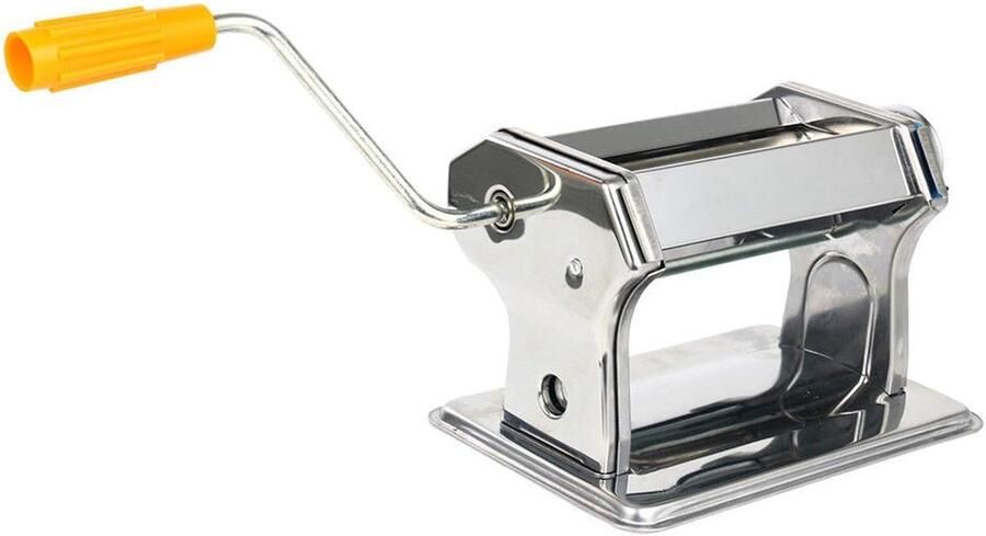 Pastamaker Handmatig Deegroller Machine Verse Pasta Maken Roestvrij Staal XX200X125X115mm Zilverkleurig