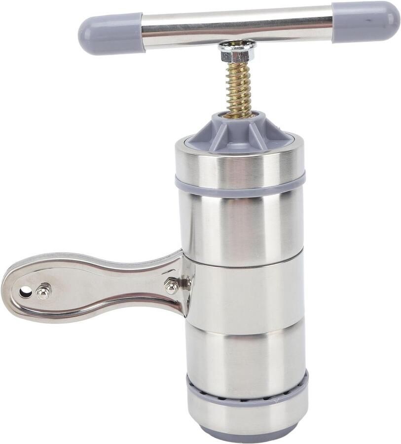 Pastamaker Handmatig Keukengereedschap Verse Pasta Maken Dikte Instelbaar 19 x 19 x 6 cm Zilverkleurig
