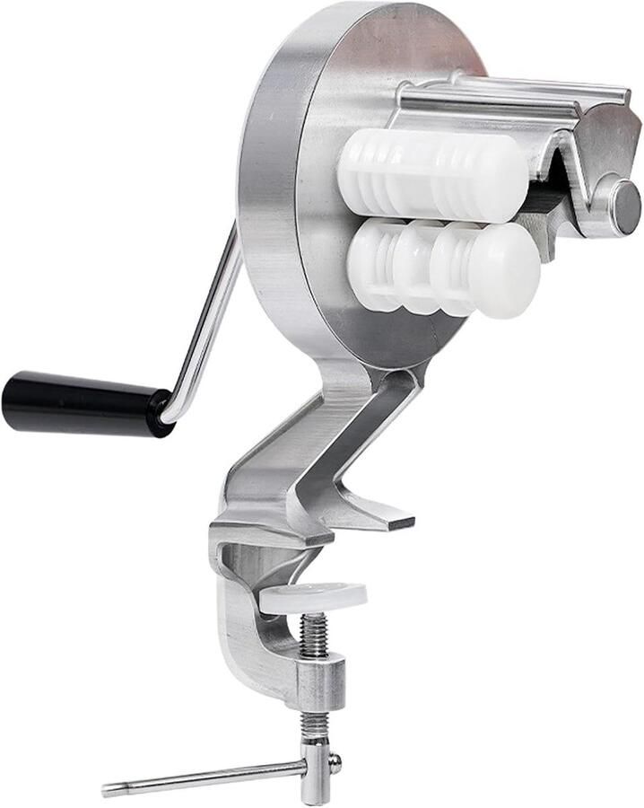 Pastamaker Handmatig Macaroni Maker Ambachtelijk Pasta Maken Aluminium Legering 27 x 11 cm Zilverkleurig