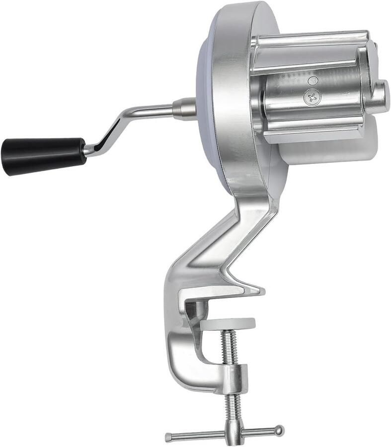 Pastamaker Handmatig Macaroni Maker Verse Pasta Maken Met Tafelklem Tot 5cm Dikte Zilver