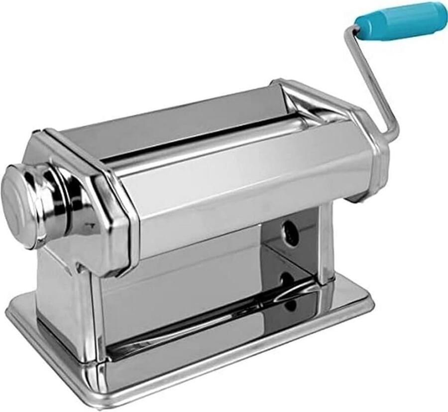 Pastamaker Machine Deegroller Machine Klei Modelleren Instelbare Dikte 21 x 14.5 cm Zilverkleurig