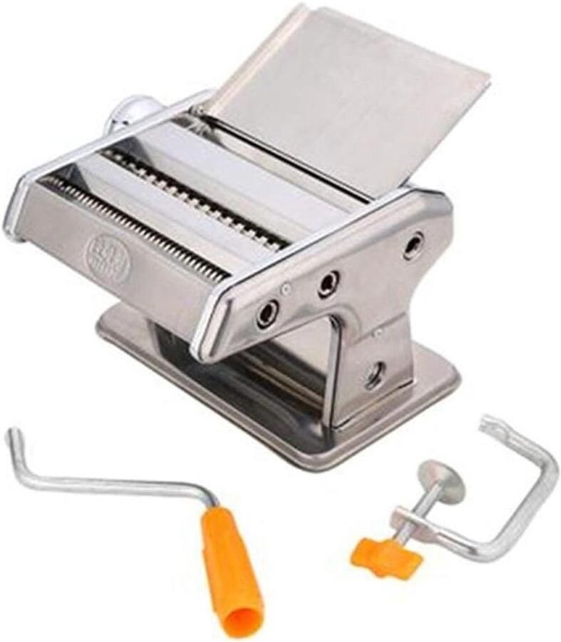 Pastamaker Noodle Maker Verse Pasta Maken Roestvrij Staal 20.5x12.5x18CM Zilver