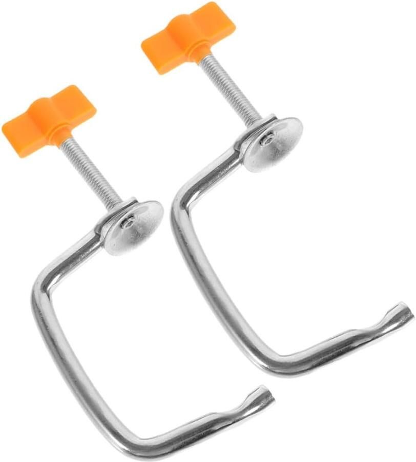 Pastamaker Onderdeel Bevestigingsklem Zelf Pasta Maken Universele Reparatie 15.5 x 6.5 cm Zilverkleurig