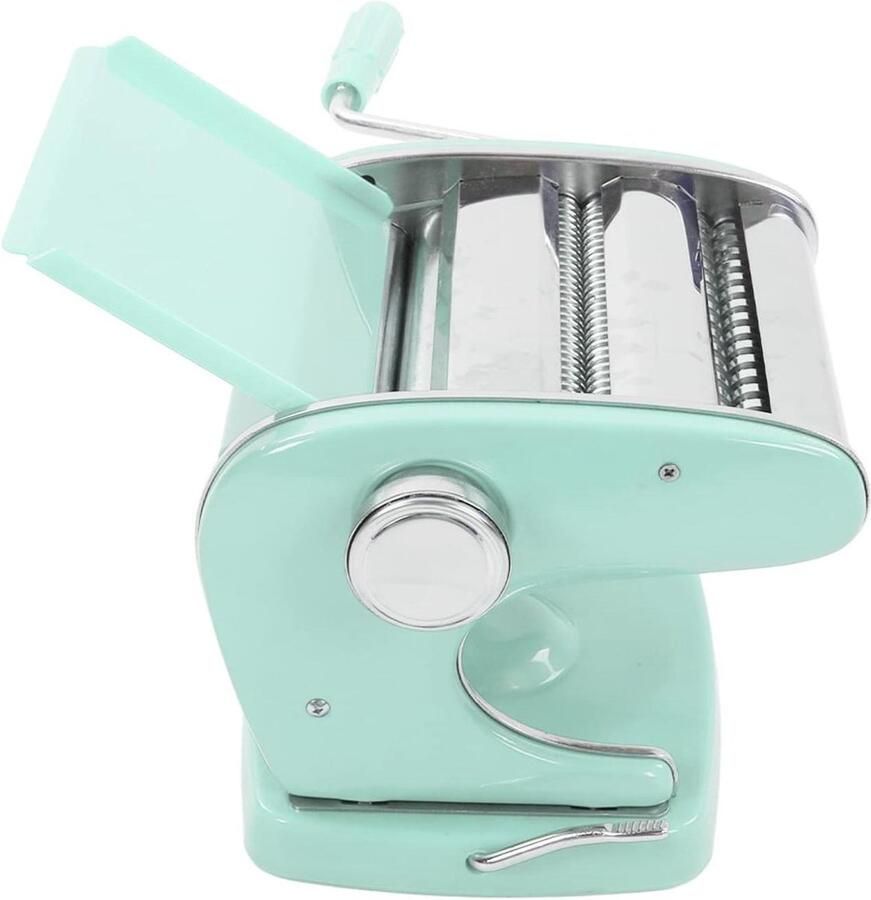 Pastamaker Roestvrij Staal Noedelmachine Keuken Zelf Verse Pasta 6 Dikte Niveaus Handmatige Bediening Groen