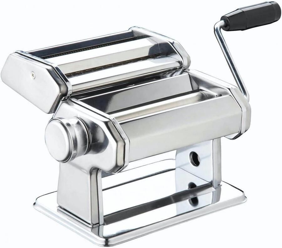 Pastamaker Roestvrij Staal Pastarolmachine Handmatig Zelfgemaakte Pasta Maken 9 Dikte-instellingen 34 x 20 x 25 cm
