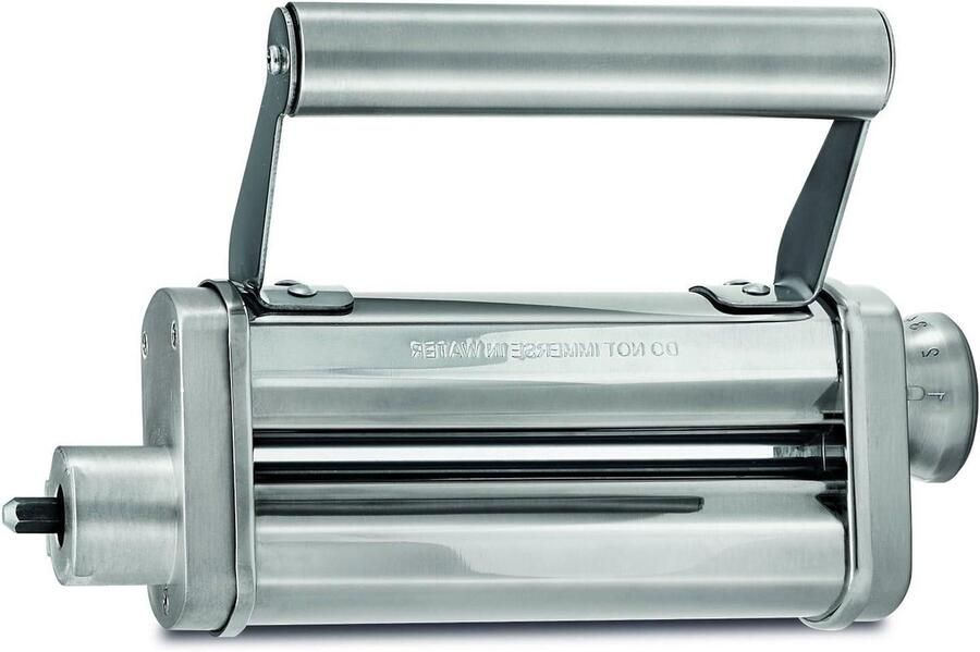 Pastamaker Rol met 9 Niveaus Pastaroller Deegroller Zelfgemaakte Pasta Cromargan All-metal 140mm Breedte Zilverkleurig