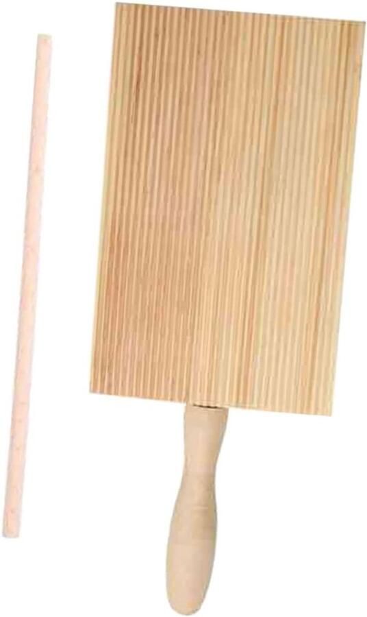 Pastamaker Set Gnocchi Maker Zelf Pasta Maken Houten Materiaal 13.5 cm Natuurlijk