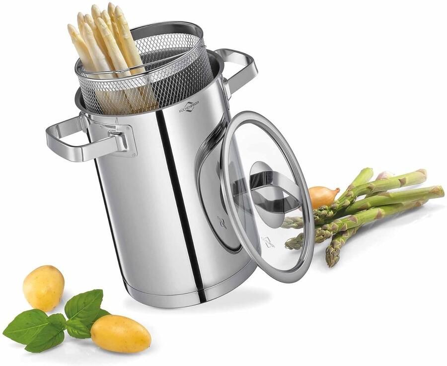 Pastapan Groentepot Groenten Koken Sandwichbodem 4 Liter Roestvrij staal