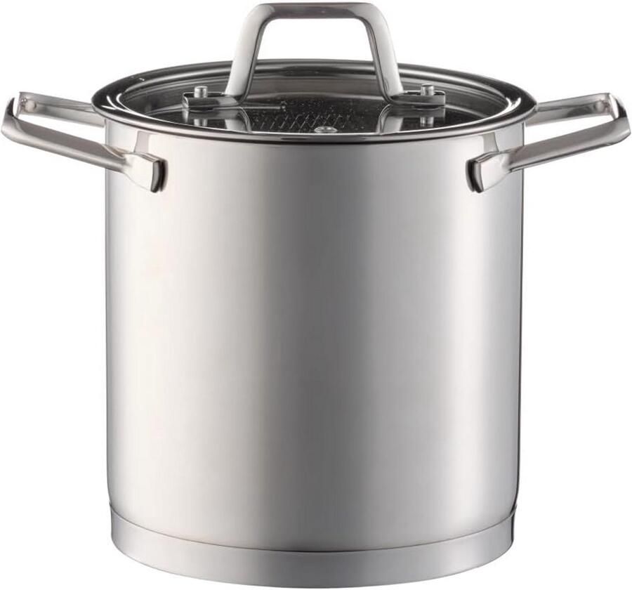 Pastapan van roestvrij staal met dubbele mand 7 liter
